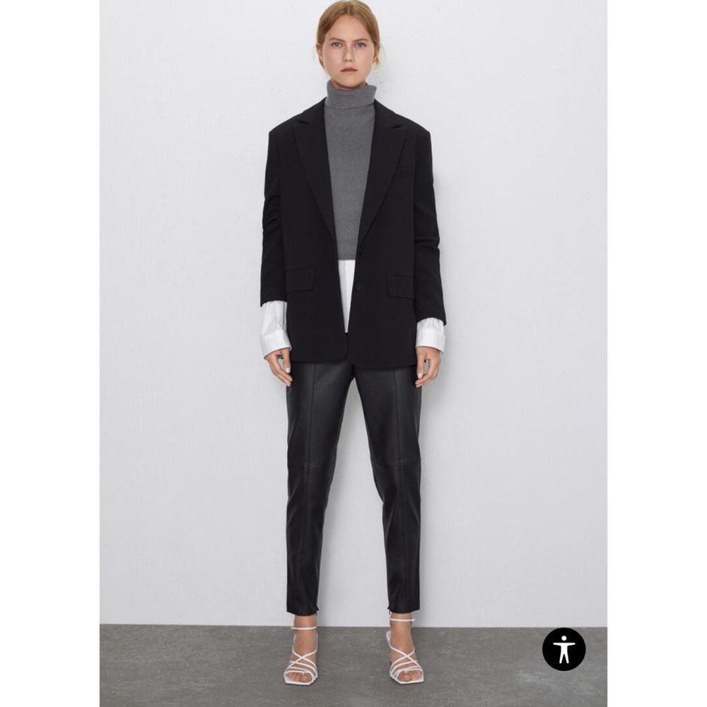 Zara faux leather leggings NWT